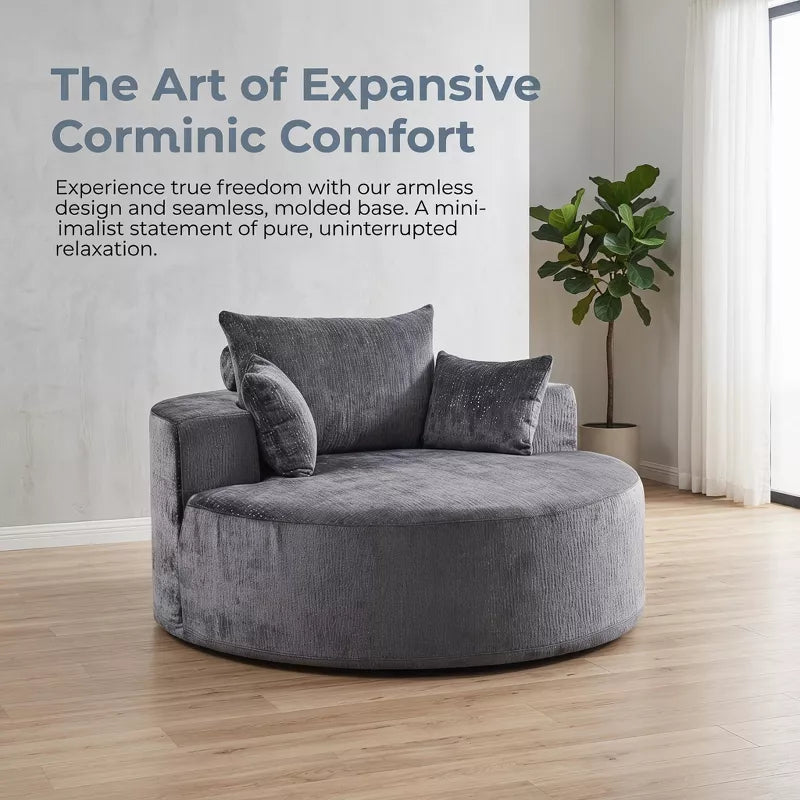 Sofa Bed Chair with Plush Sponge Cushion and No Assembly - 5 Colors
