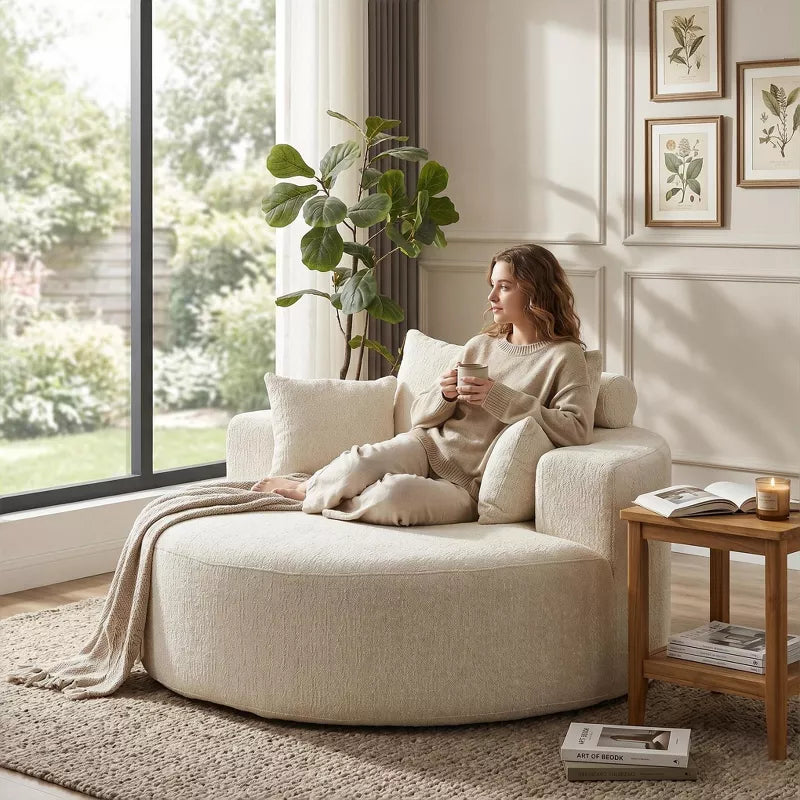 Sofa Bed Chair with Plush Sponge Cushion and No Assembly - 5 Colors