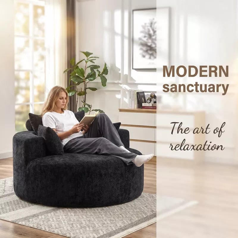 Sofa Bed Chair with Plush Sponge Cushion and No Assembly - 5 Colors