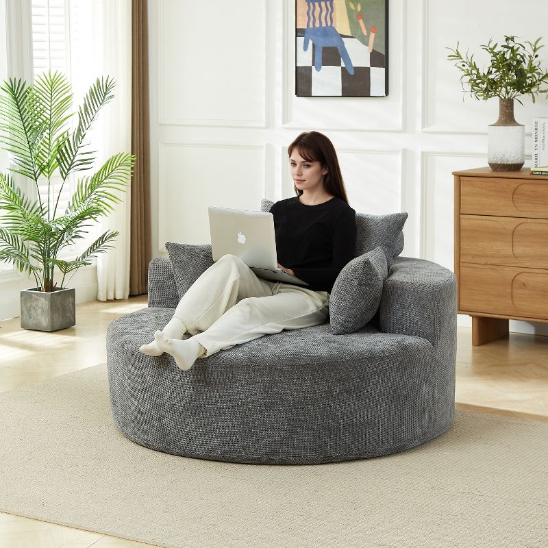 Sofa Bed Chair with Plush Sponge Cushion and No Assembly - 5 Colors