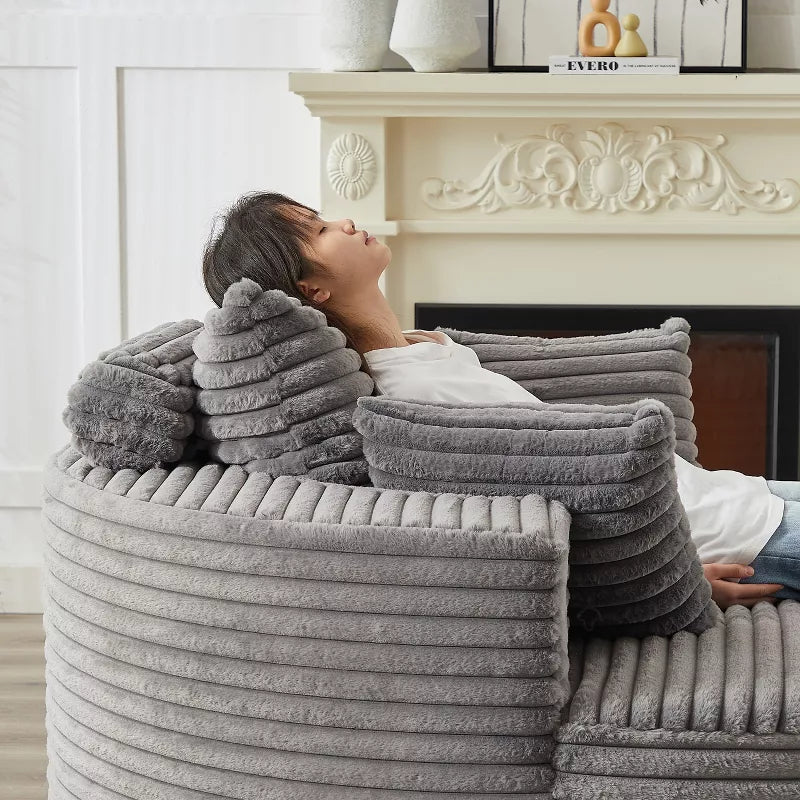 Sofa Bed Chair with Plush Sponge Cushion and No Assembly - 5 Colors