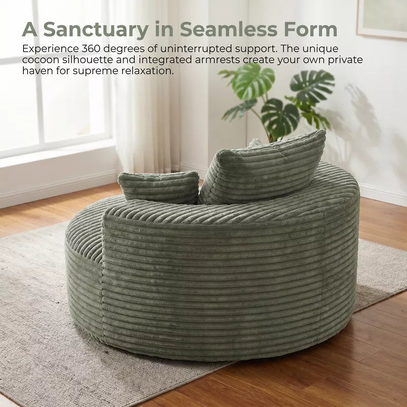 Sofa Bed Chair with Plush Sponge Cushion and No Assembly - 5 Colors