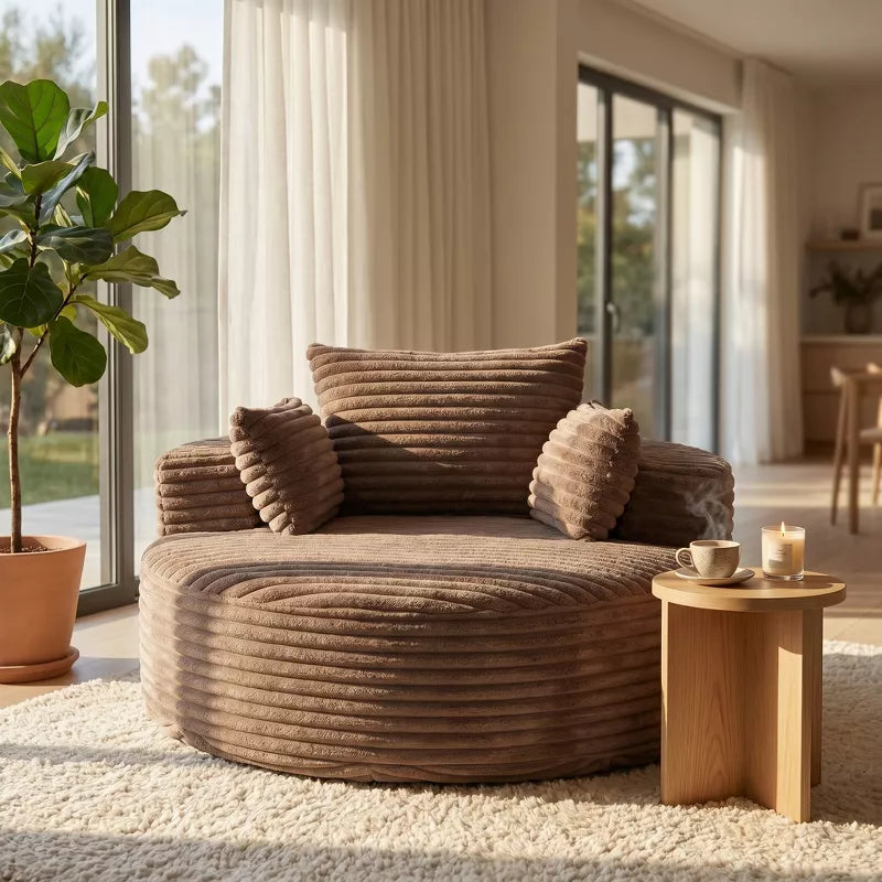Sofa Bed Chair with Plush Sponge Cushion and No Assembly - 5 Colors