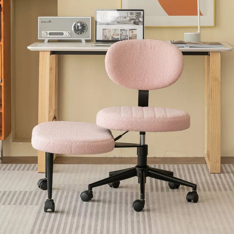 Ergonomic Cross-Leg Office Chair with Footrest for Meditation & Home