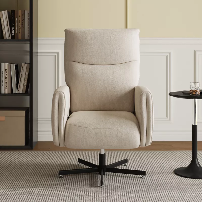 Power Swivel Recliner Chair Electric Reclining with USB & Type-C Charging 360° Swivel Velvet Accent Chair for Home Office Living Room 1pc