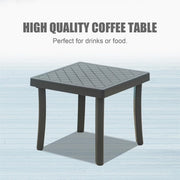 3-Piece Patio Chaise Lounge Set with 5-Position Reclining & Side Table