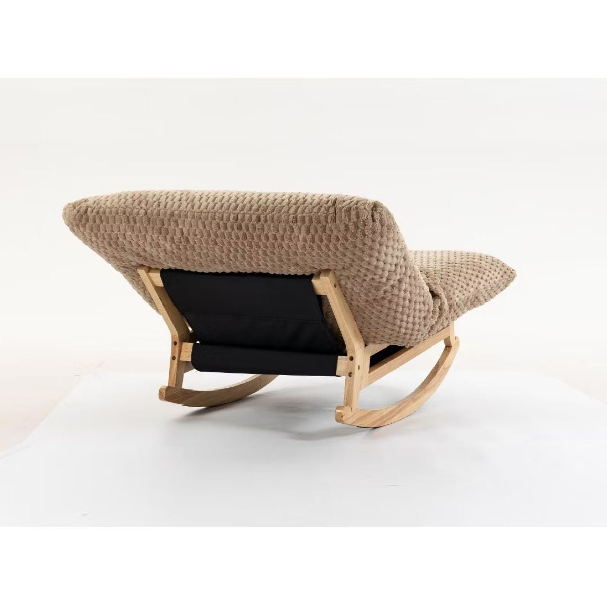 Rocking Chair with Plush Corduroy Seat for Cozy Reading & Relaxation