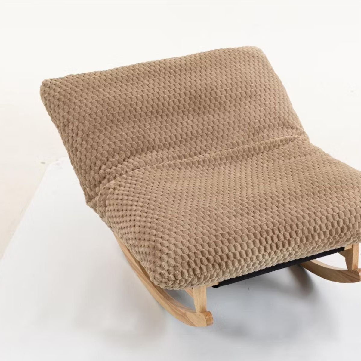 Rocking Chair with Plush Corduroy Seat for Cozy Reading & Relaxation