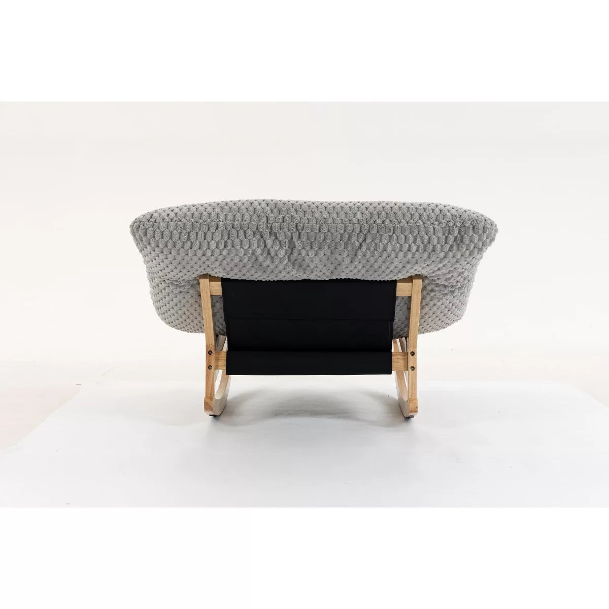 Rocking Chair with Plush Corduroy Seat for Cozy Reading & Relaxation