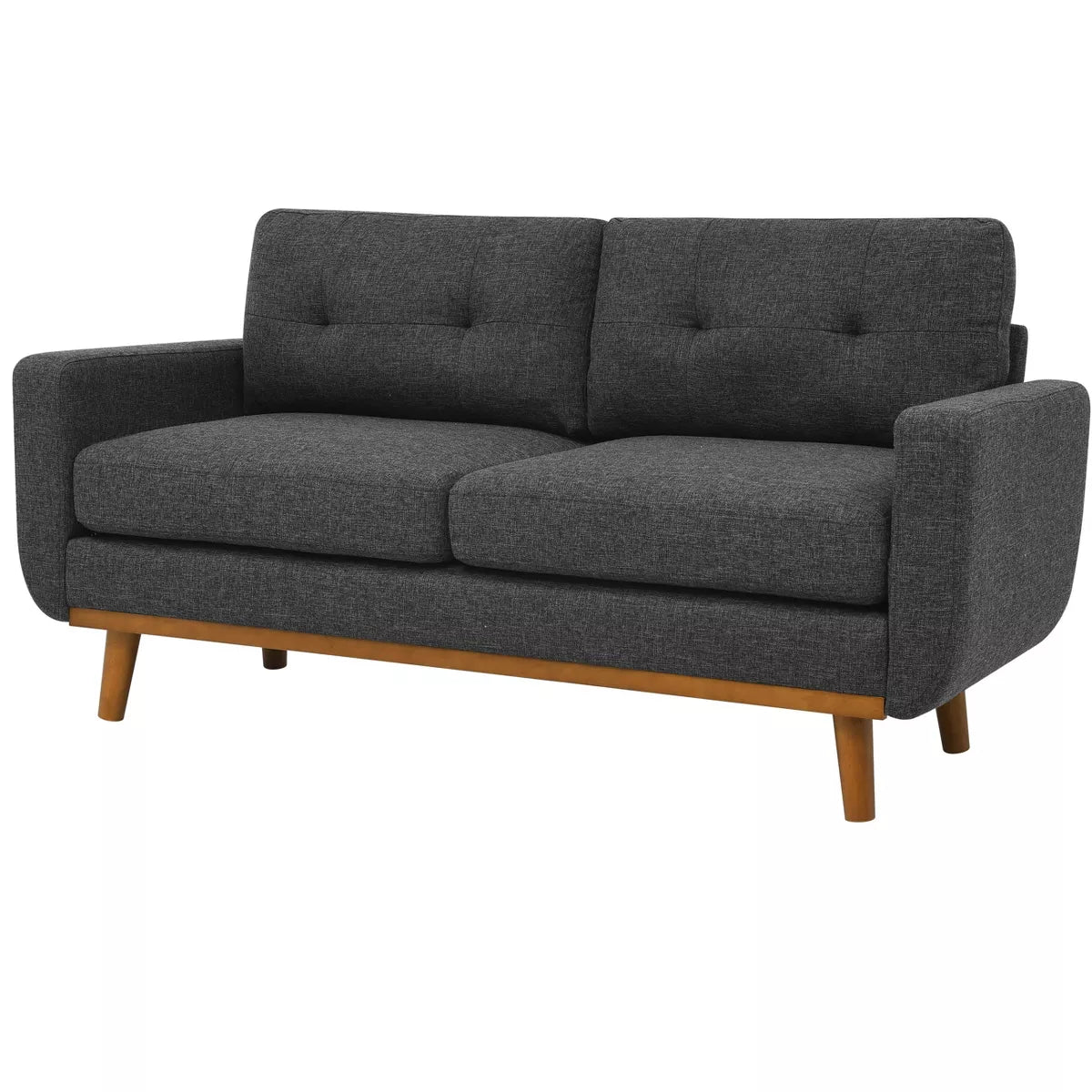 67.7" Loveseat Sofa with Tufted Upholstery, Foam Comfort & Wood Base
