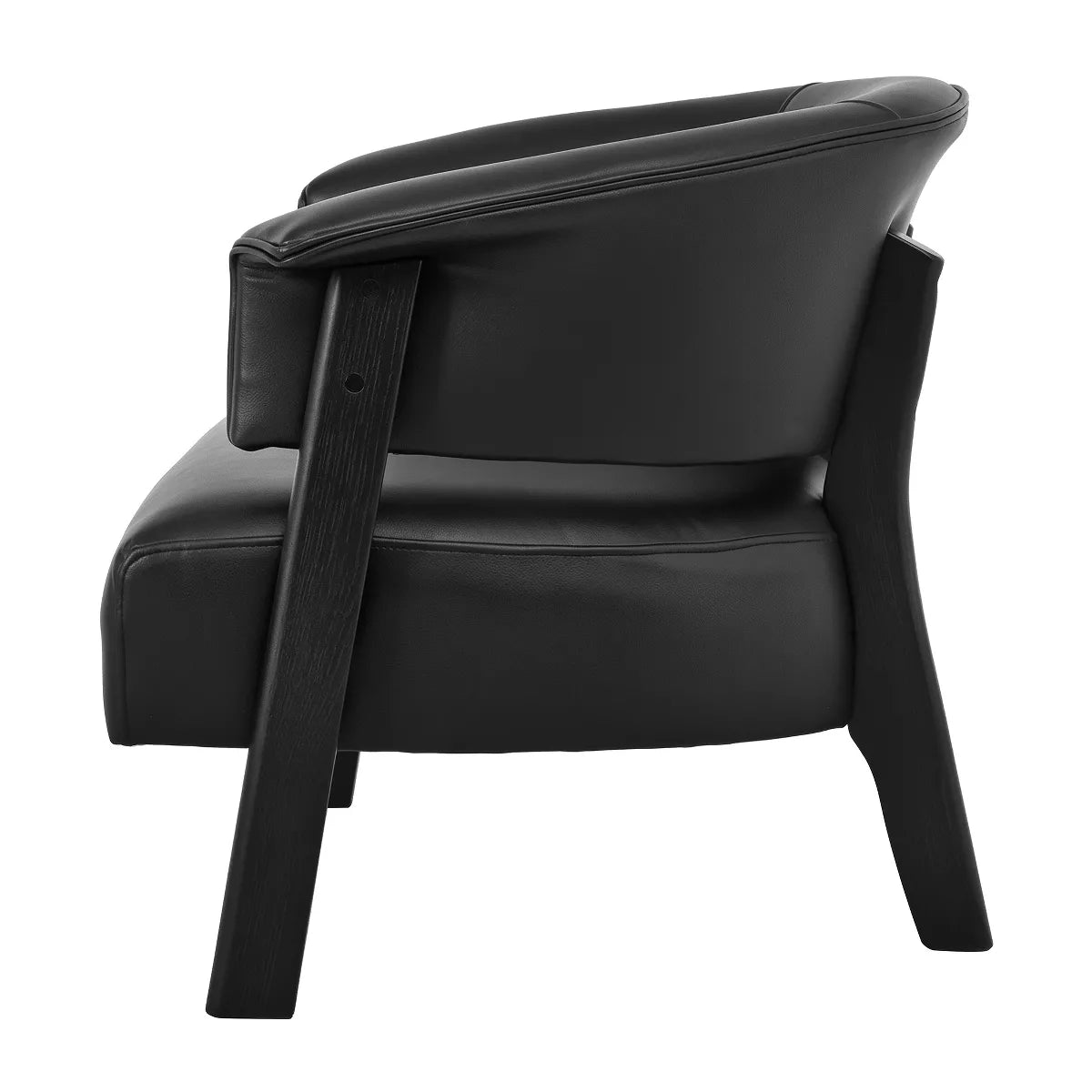 Wingback Accent Chair with 400 lb Capacity, Vintage Faux Leather Club Seating