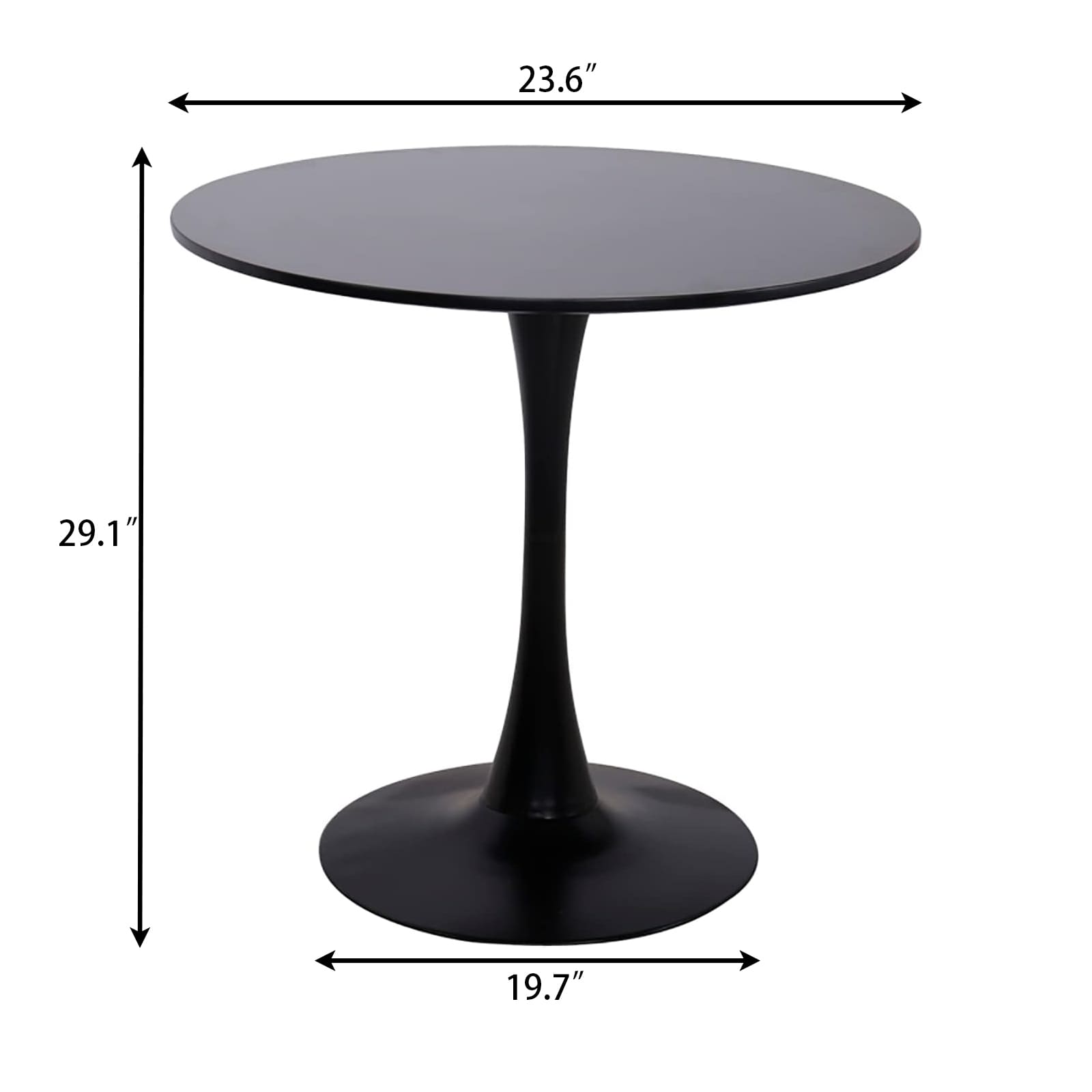 Round White Tulip Dining Table for Apartment & Small Spaces