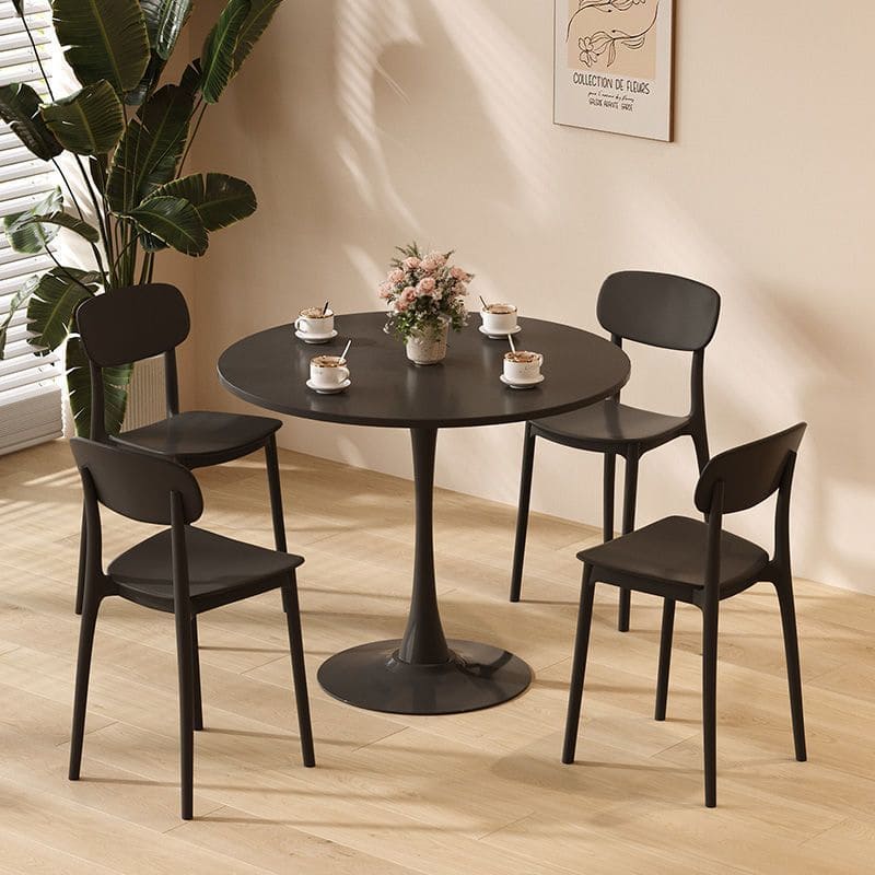 Round White Tulip Dining Table for Apartment & Small Spaces