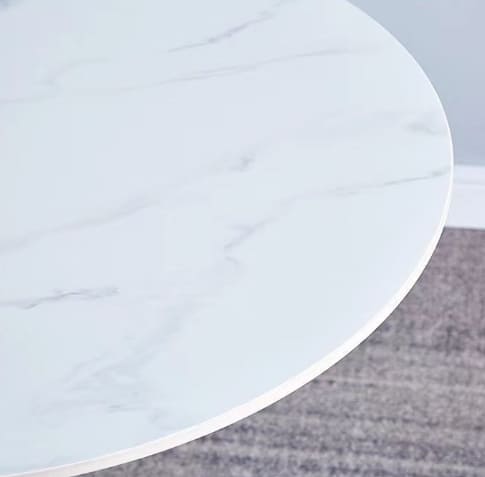 Round White Tulip Dining Table for Apartment & Small Spaces