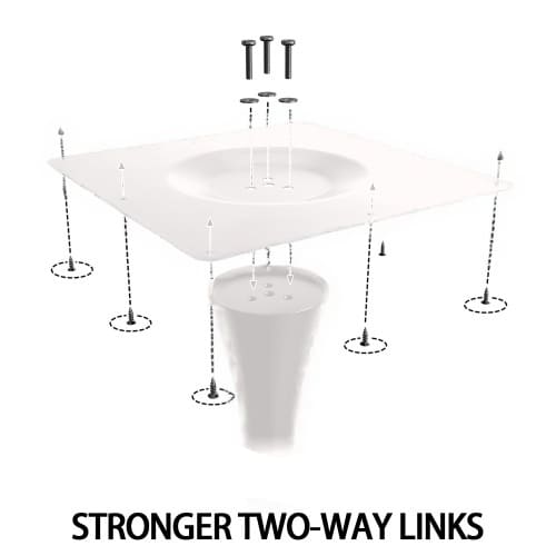 Round White Tulip Dining Table for Apartment & Small Spaces