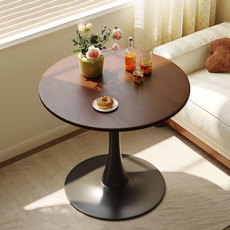 Round White Tulip Dining Table for Apartment & Small Spaces