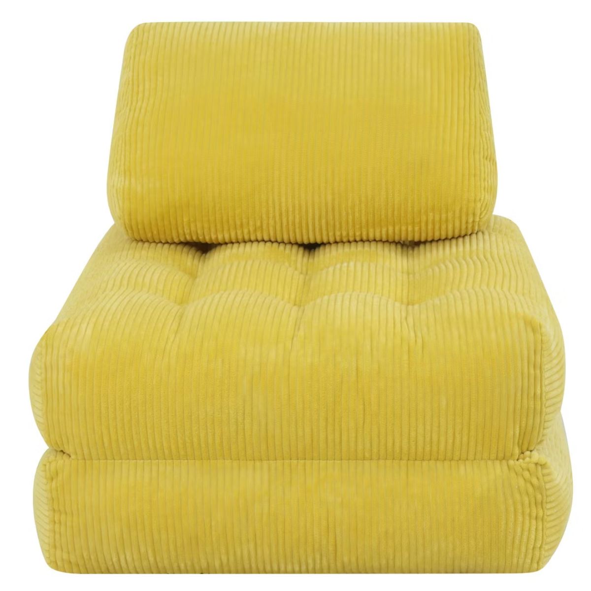 Corduroy Bean Bag Chair Bed with 2-in-1 Convertible Lounger Design