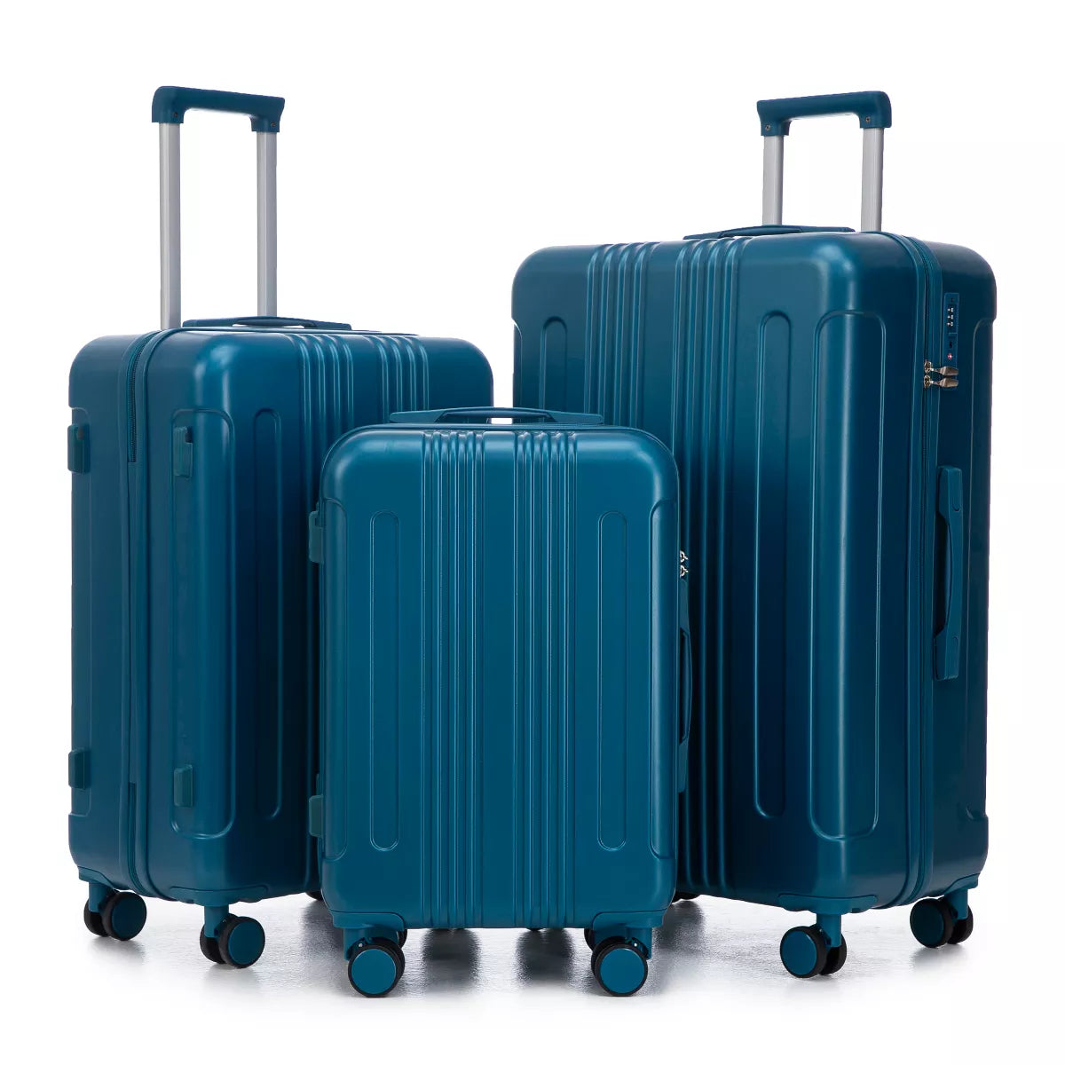 3 Piece Luggage Set with Durable ABS Hardshell, TSA Lock &Smooth 360 Spinner Wheels