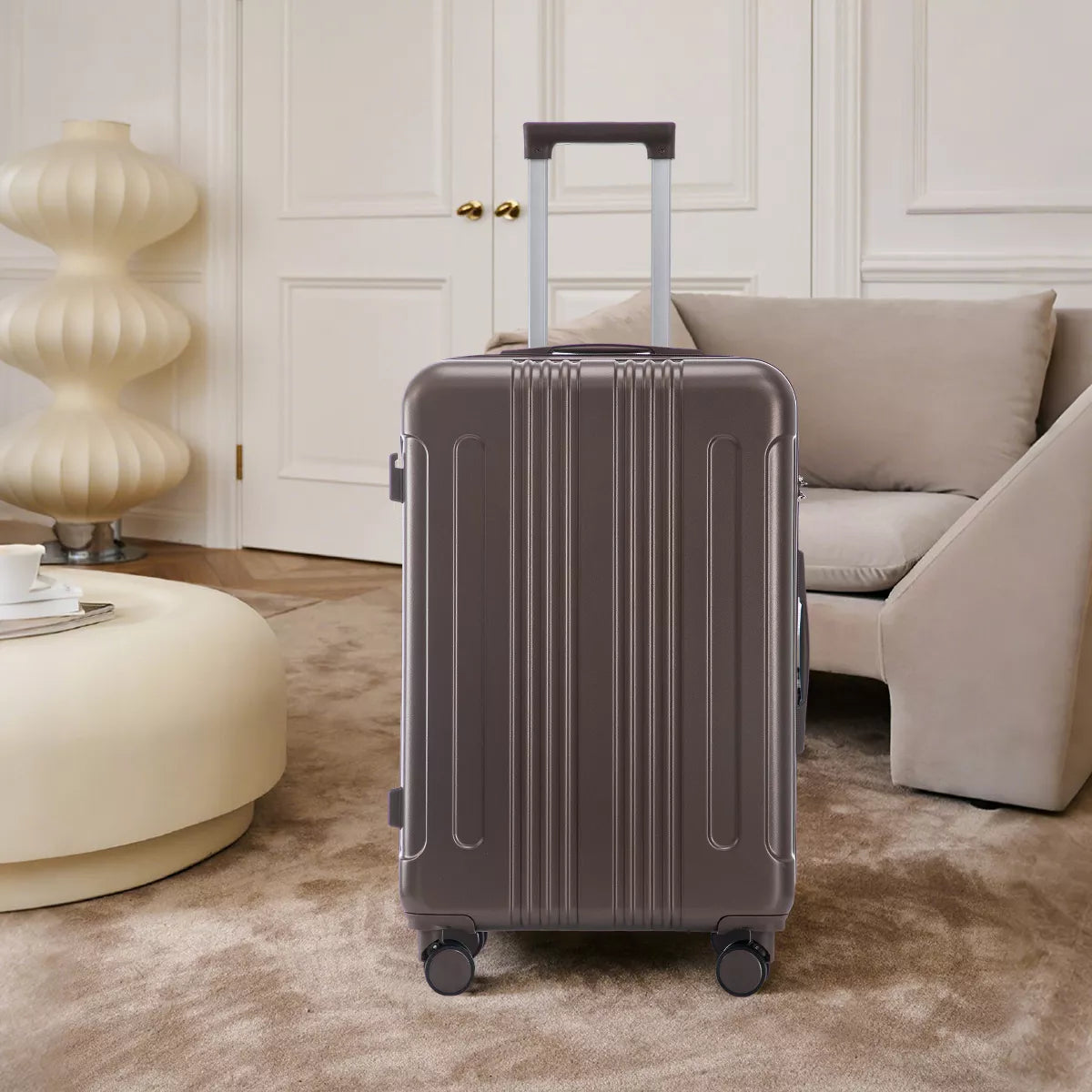 3 Piece Luggage Set with Durable ABS Hardshell, TSA Lock &Smooth 360 Spinner Wheels