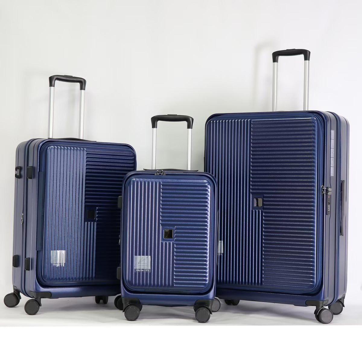 Front Opening Luggage Set with TSA Lock, Expandable Hardshell Suitcases