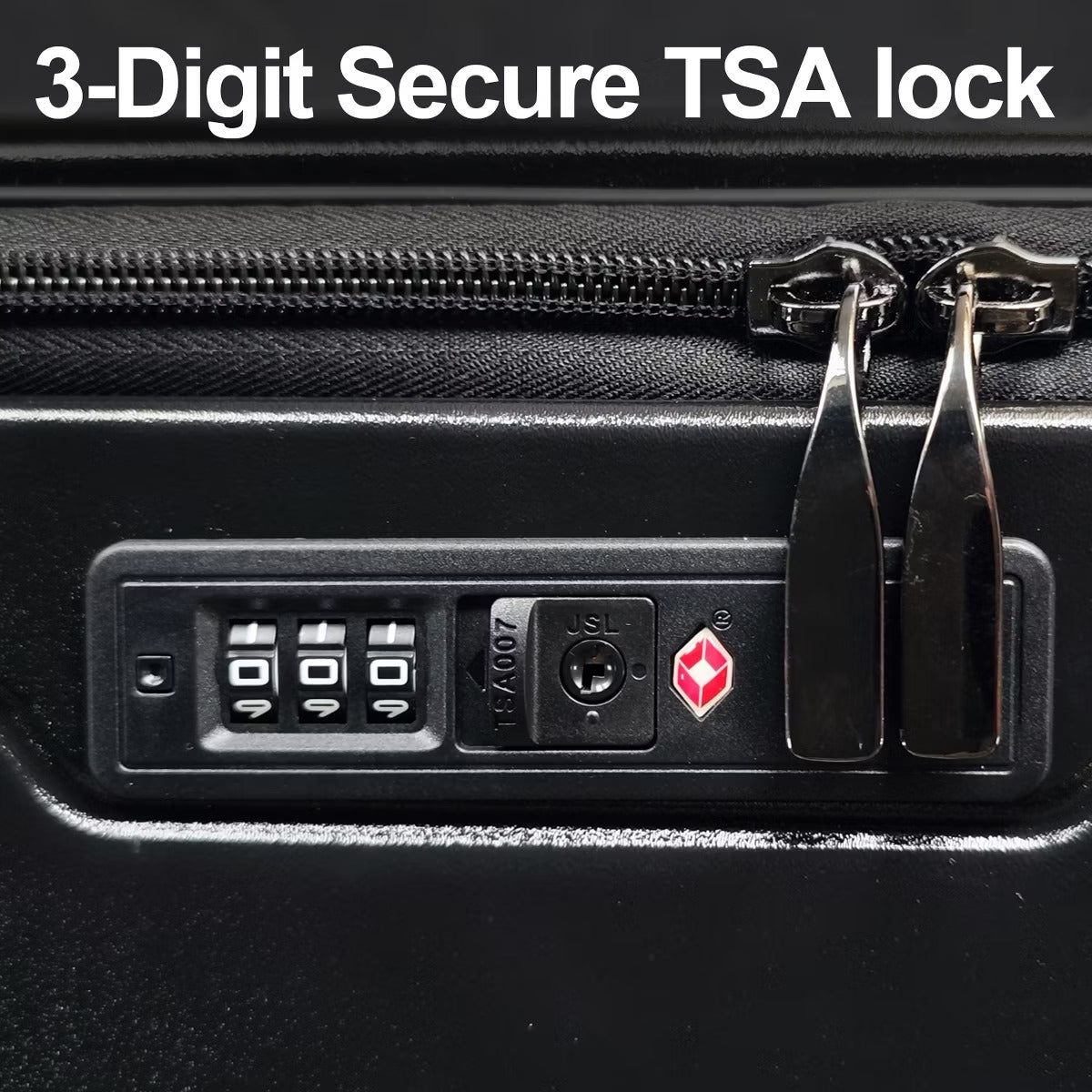 Front Opening Luggage Set with TSA Lock, Expandable Hardshell Suitcases