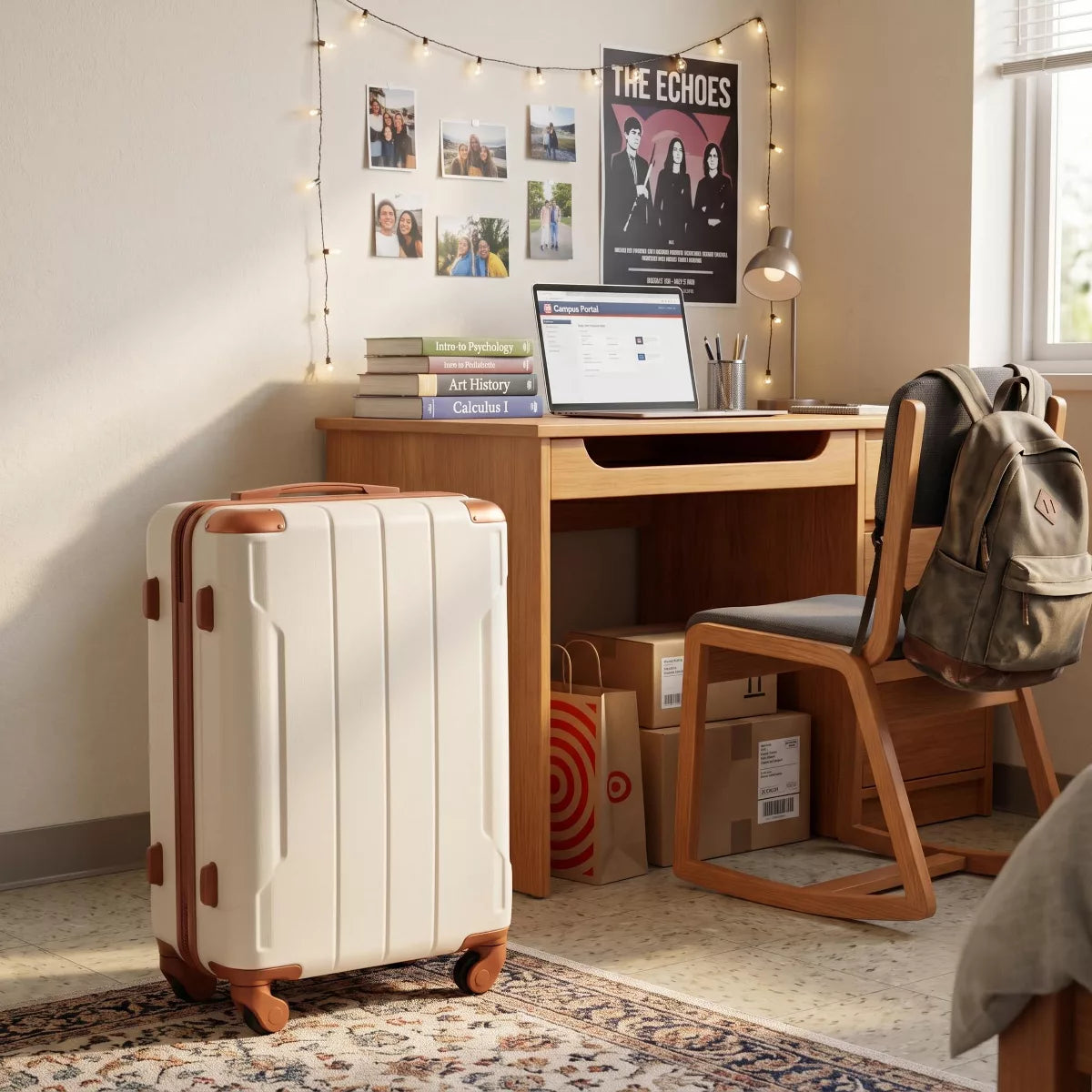 Carry On Spinner Suitcase - Lightweight ABS Hardshell with TSA Lock