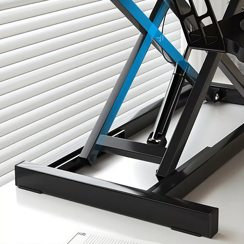 Height Adjustable Standing Desk Converter | Sit to Stand Dual Monitor Riser Workstation
