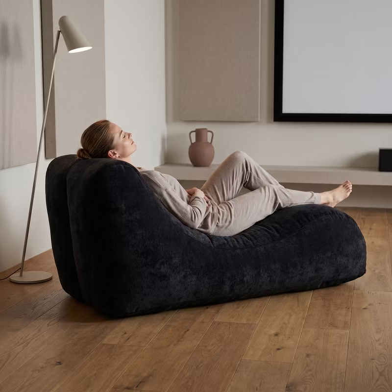 Creative Bean Bag Sofa for Adults High-Density Sponge Ergonomic Curve Living Room Bedroom 1pc