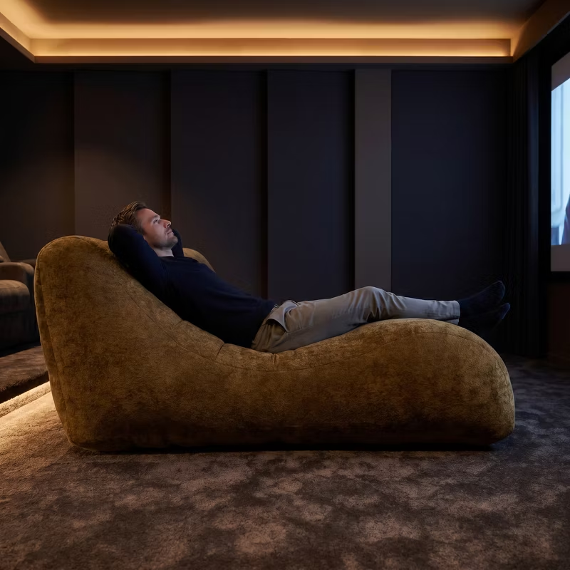 Creative Bean Bag Sofa for Adults High-Density Sponge Ergonomic Curve Living Room Bedroom 1pc
