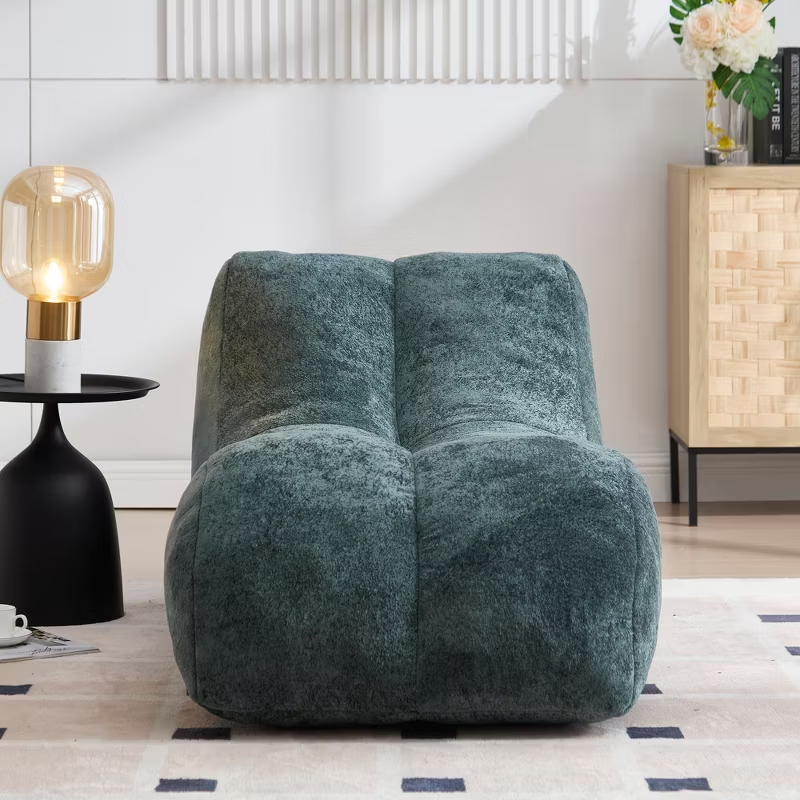 Creative Bean Bag Sofa for Adults High-Density Sponge Ergonomic Curve Living Room Bedroom 1pc