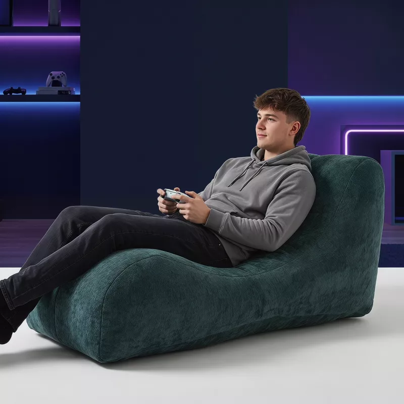 Creative Bean Bag Sofa for Adults High-Density Sponge Ergonomic Curve Living Room Bedroom 1pc