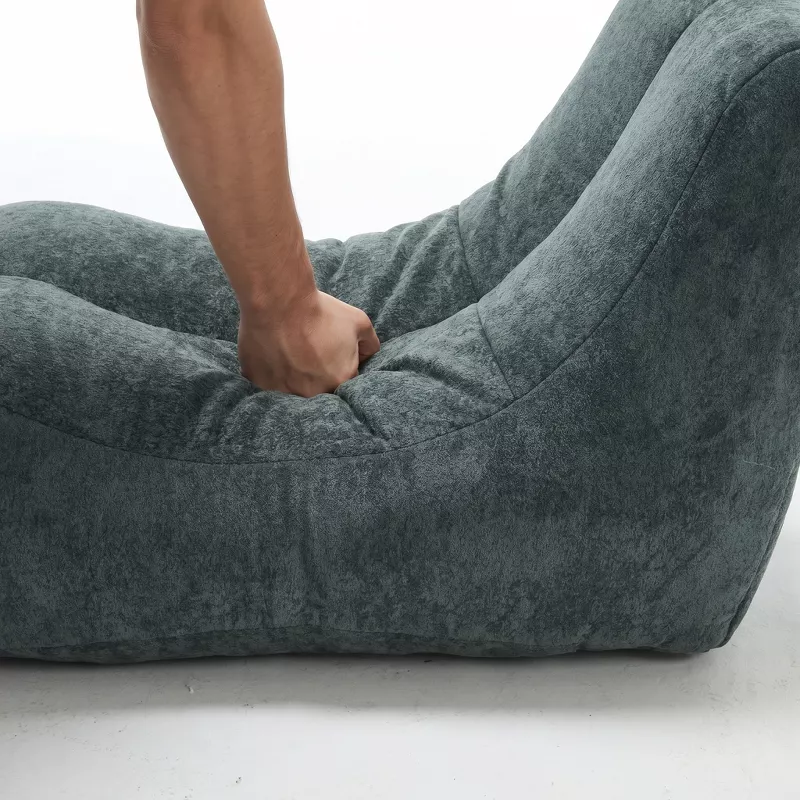 Creative Bean Bag Sofa for Adults High-Density Sponge Ergonomic Curve Living Room Bedroom 1pc
