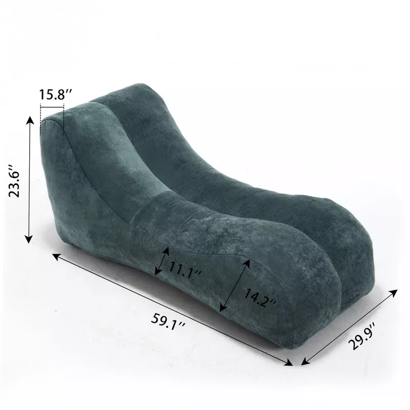 Creative Bean Bag Sofa for Adults High-Density Sponge Ergonomic Curve Living Room Bedroom 1pc