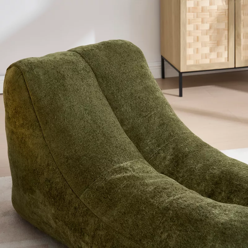 Creative Bean Bag Sofa for Adults High-Density Sponge Ergonomic Curve Living Room Bedroom 1pc