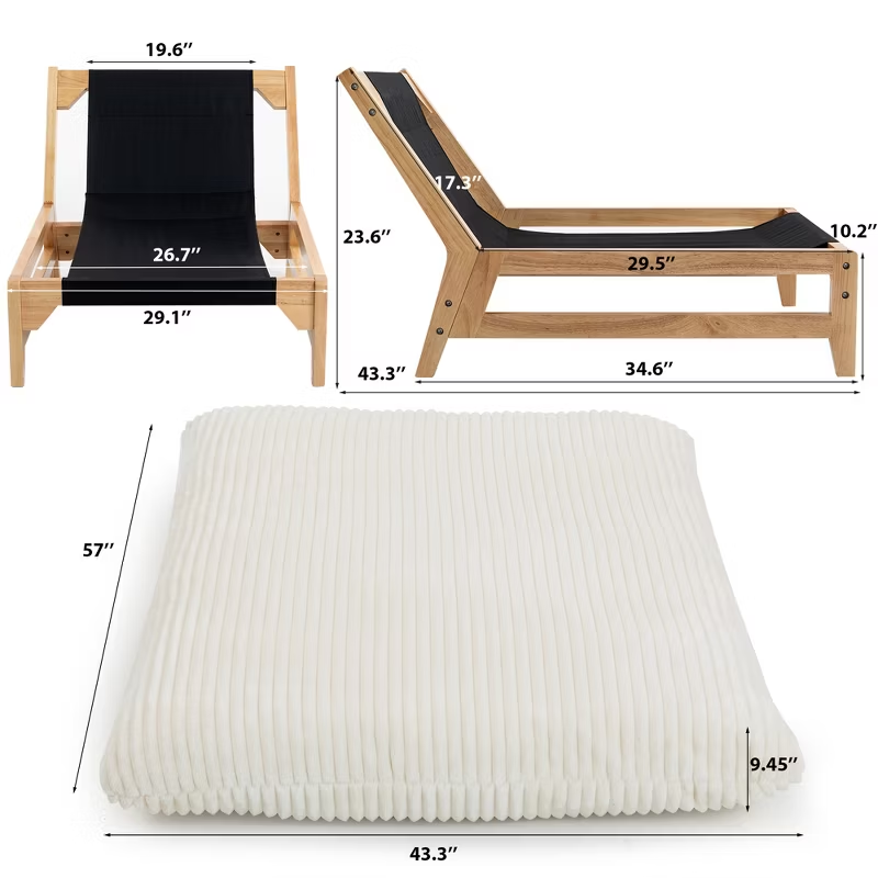 Bean Bag Chair for Adults Accent Armless Lazy Sofa Casual Single Sofa with Backrest for Living Room Bedroom 1pc