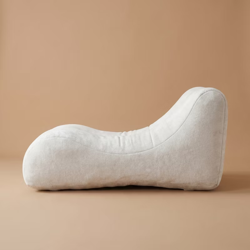 Creative Bean Bag Sofa for Adults High-Density Sponge Ergonomic Curve Living Room Bedroom 1pc