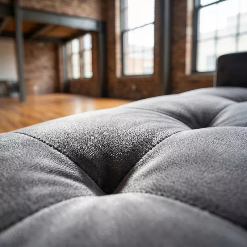 3-in-1 Velvet Sofa Bed with Pull-Out Bed & Adjustable Backrest for Small Spaces