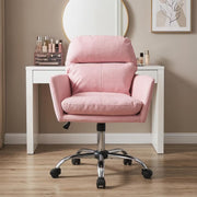 Ergonomic Vegan Leather Vanity & Office Chair with 4 Color Options