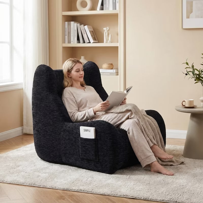 Oversized Bean Bag Lounge Chair, Soft Floor Sofa for Adults,1pc