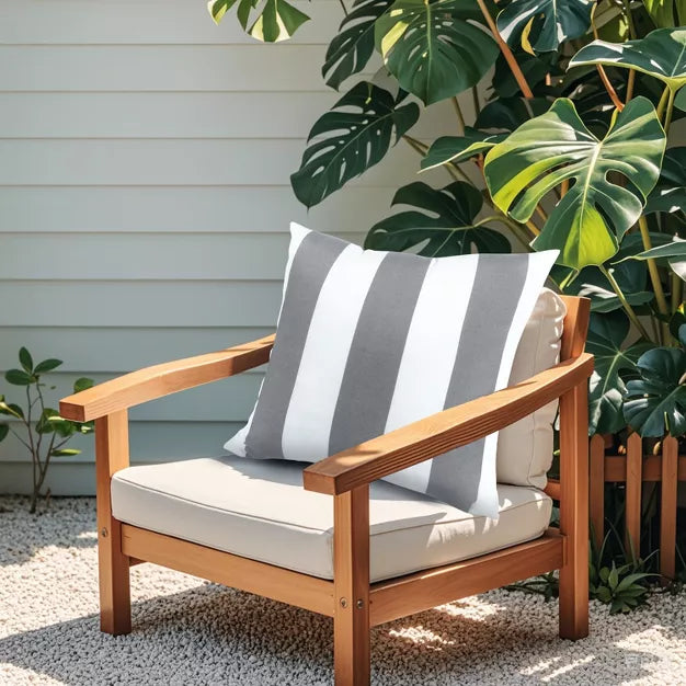 2 Pcs Waterproof Throw Pillows – Fade-Resistant Patio Cushions for Garden, Porch & Poolside
