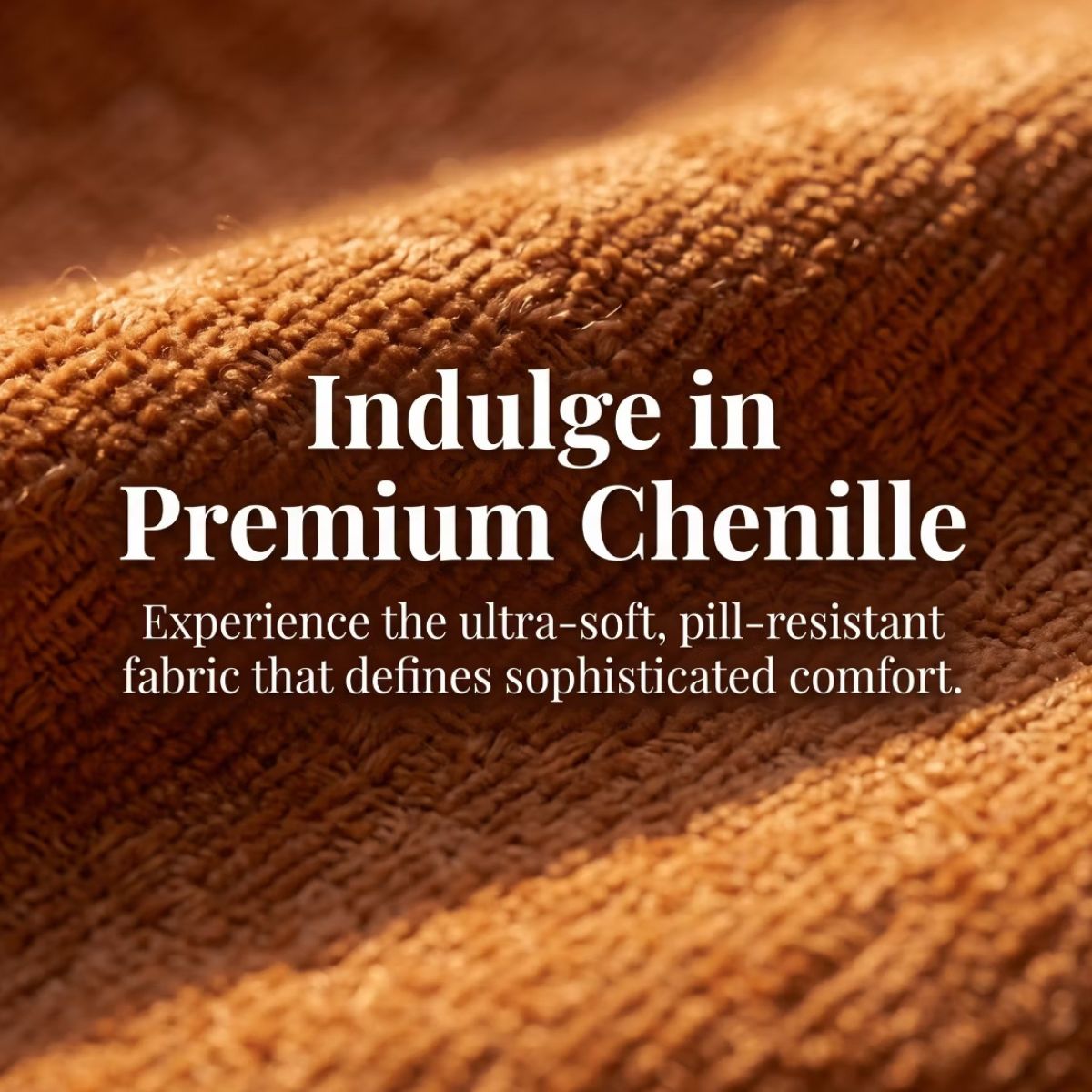 Chenille Wingback Accent Chair with Lumbar Pillow & Solid Wood Legs