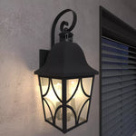 Outdoor Wall Lantern 2 Pack Matte Black Waterproof Porch Light Fixtures