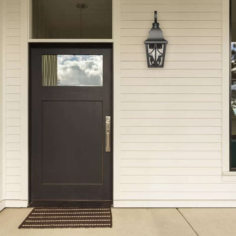 Outdoor Wall Lantern 2 Pack Matte Black Waterproof Porch Light Fixtures