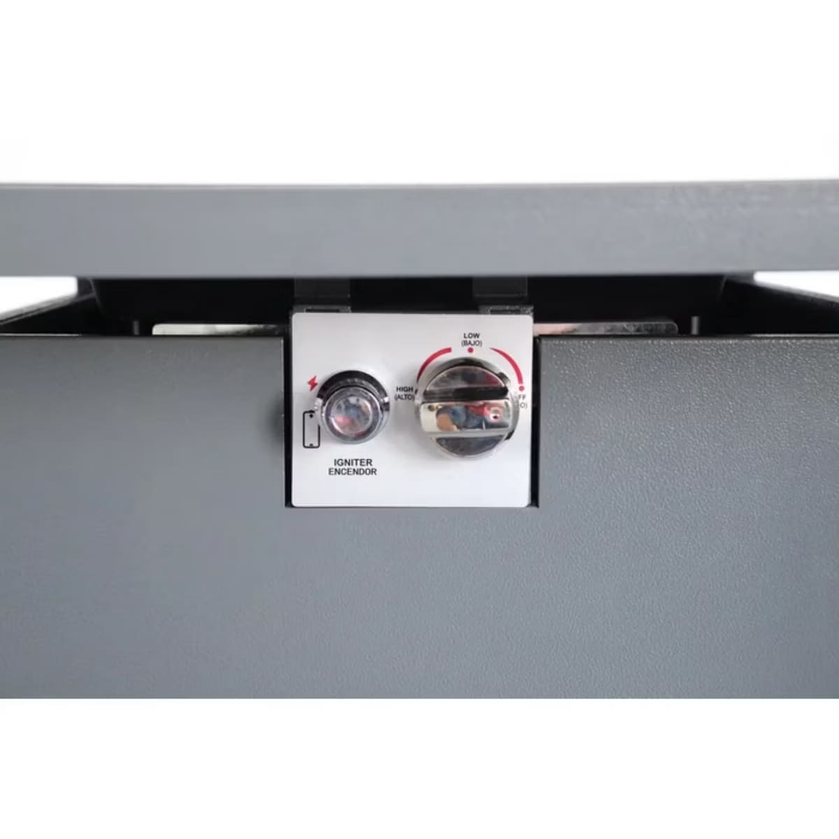 Outdoor Fire Pit Table with Smoked Glass Top, Lava Rocks & Cover