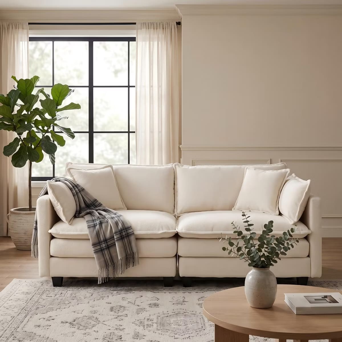 Chesterfield Accent Chair with Ottoman, Velvet Tufting & 300-Lb Support