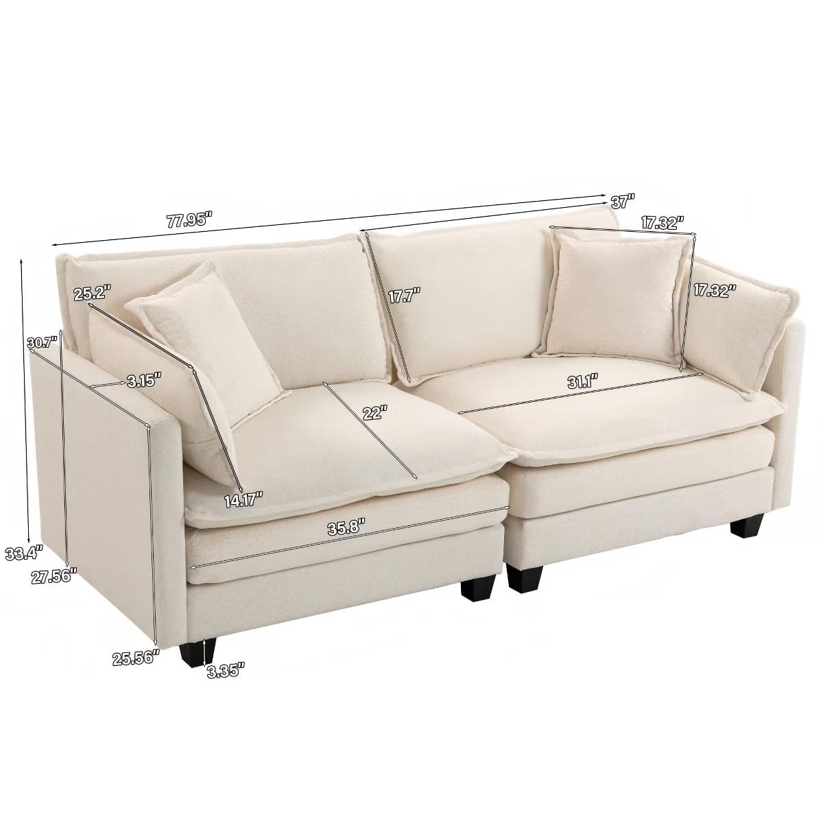 Chesterfield Accent Chair with Ottoman, Velvet Tufting & 300-Lb Support