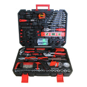 242-Piece Tool Set: Mechanical Hand Kit with Heavy-Duty Plastic Toolbox
