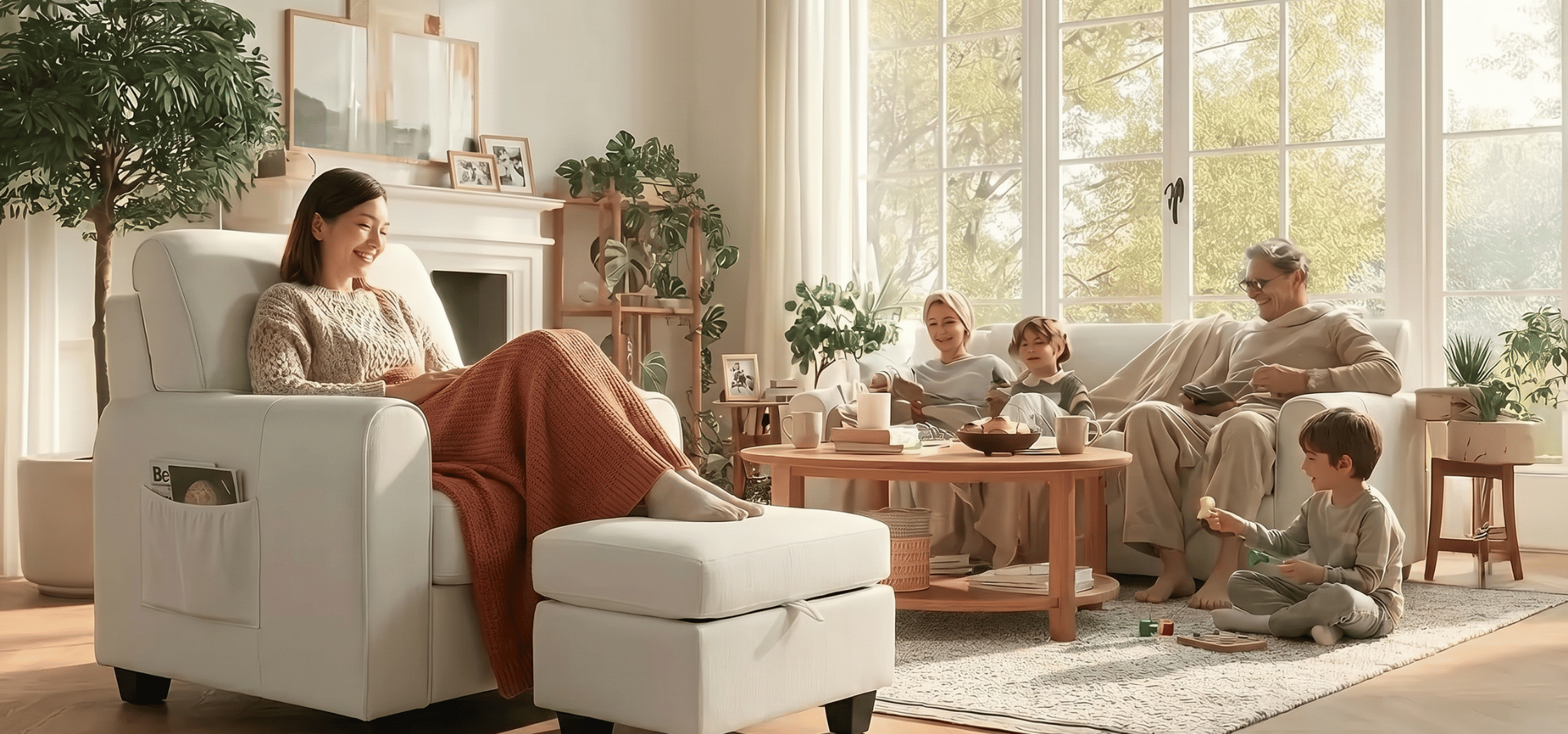 living room comfortale furniture